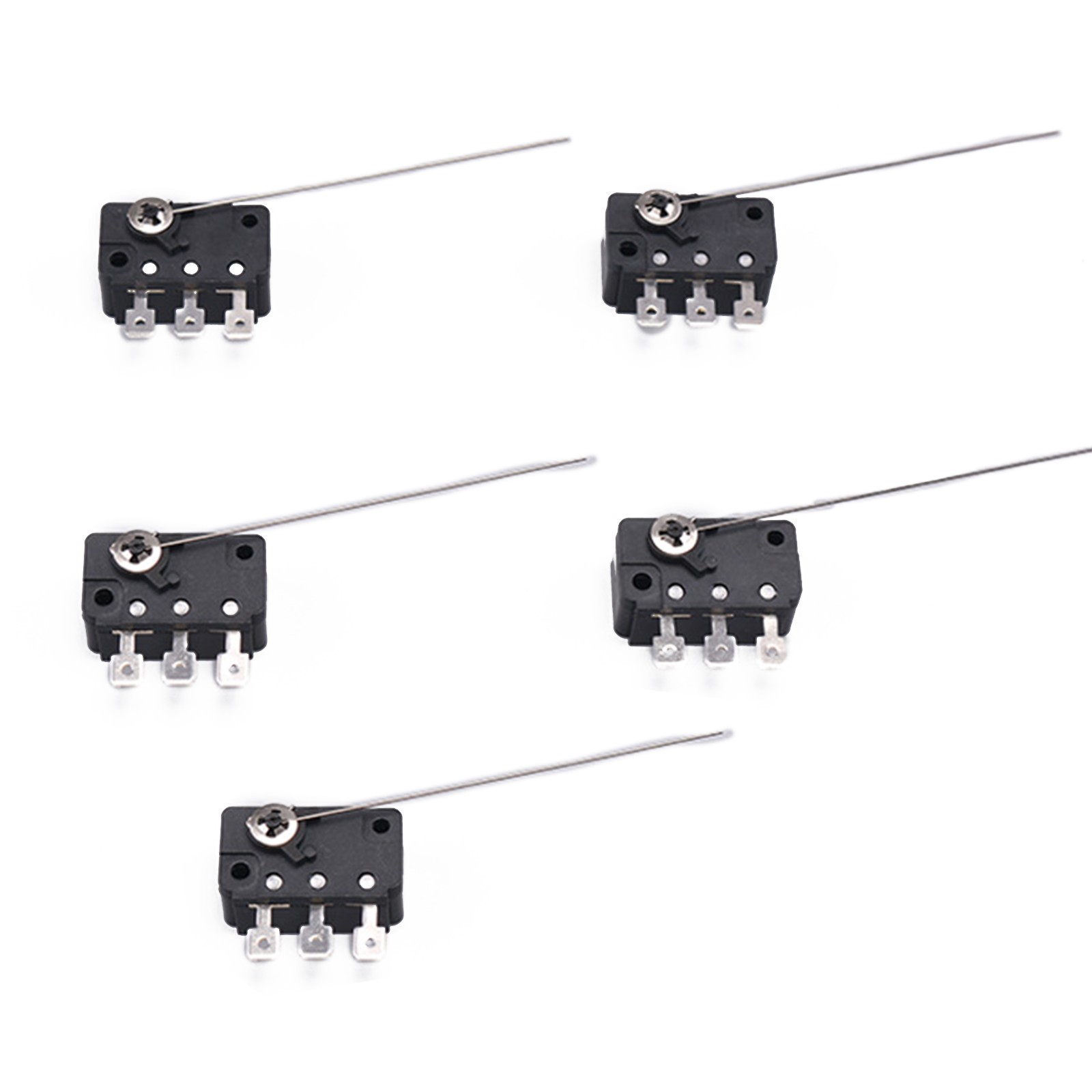 5 Pcs Long Hinge Microswitch Arcade Change-Coin Acceptor Selector Micro Switch