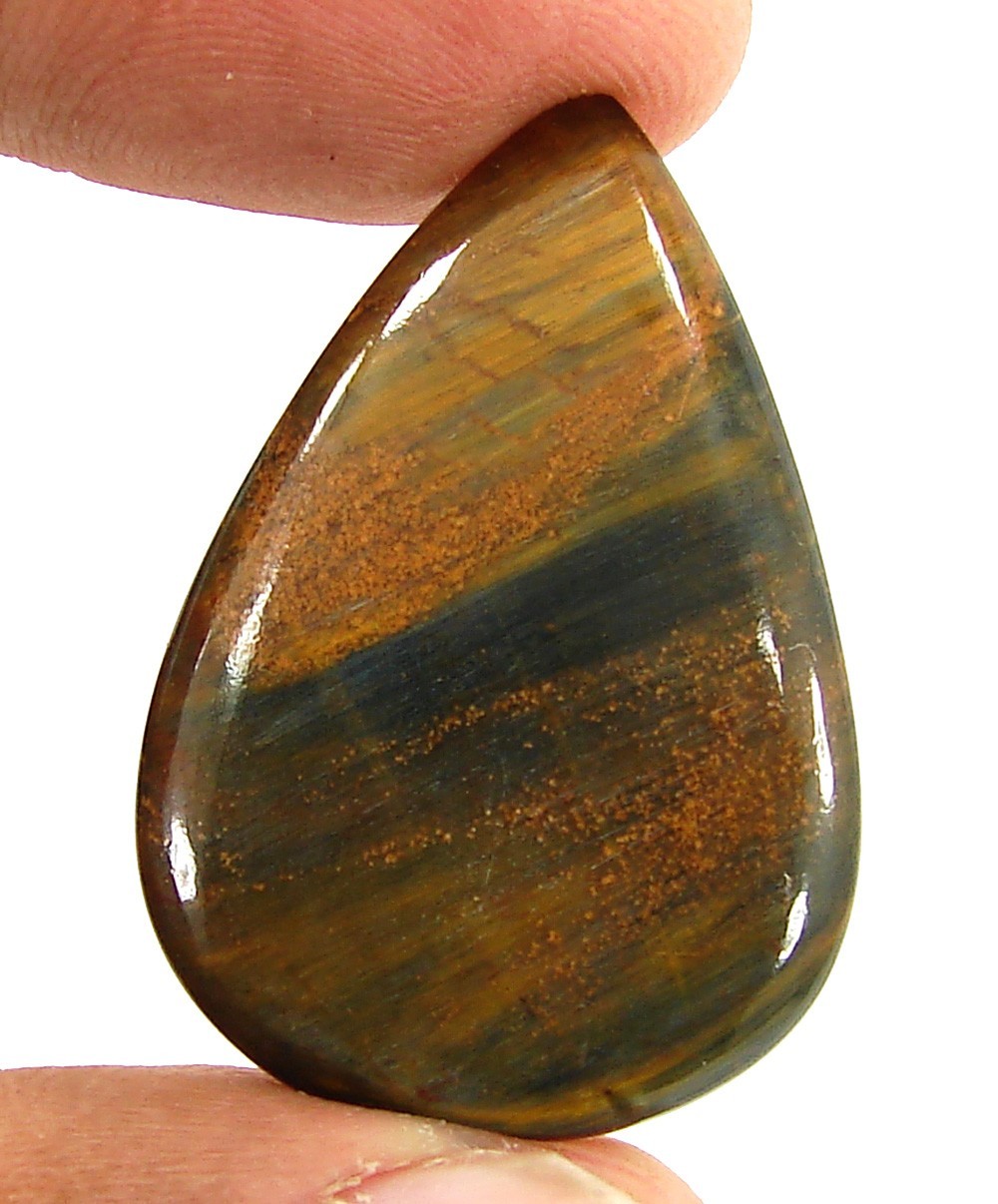 24.05 Ct Natural Pietersite Loose Gemstone Cabochon Wire Wrap Stone - 19484