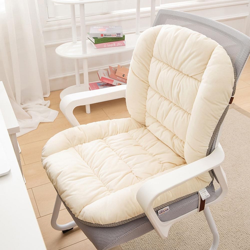 GKWW Desk Chair Cushion with Removable Cover, Office Chair Seat with Back Suppor