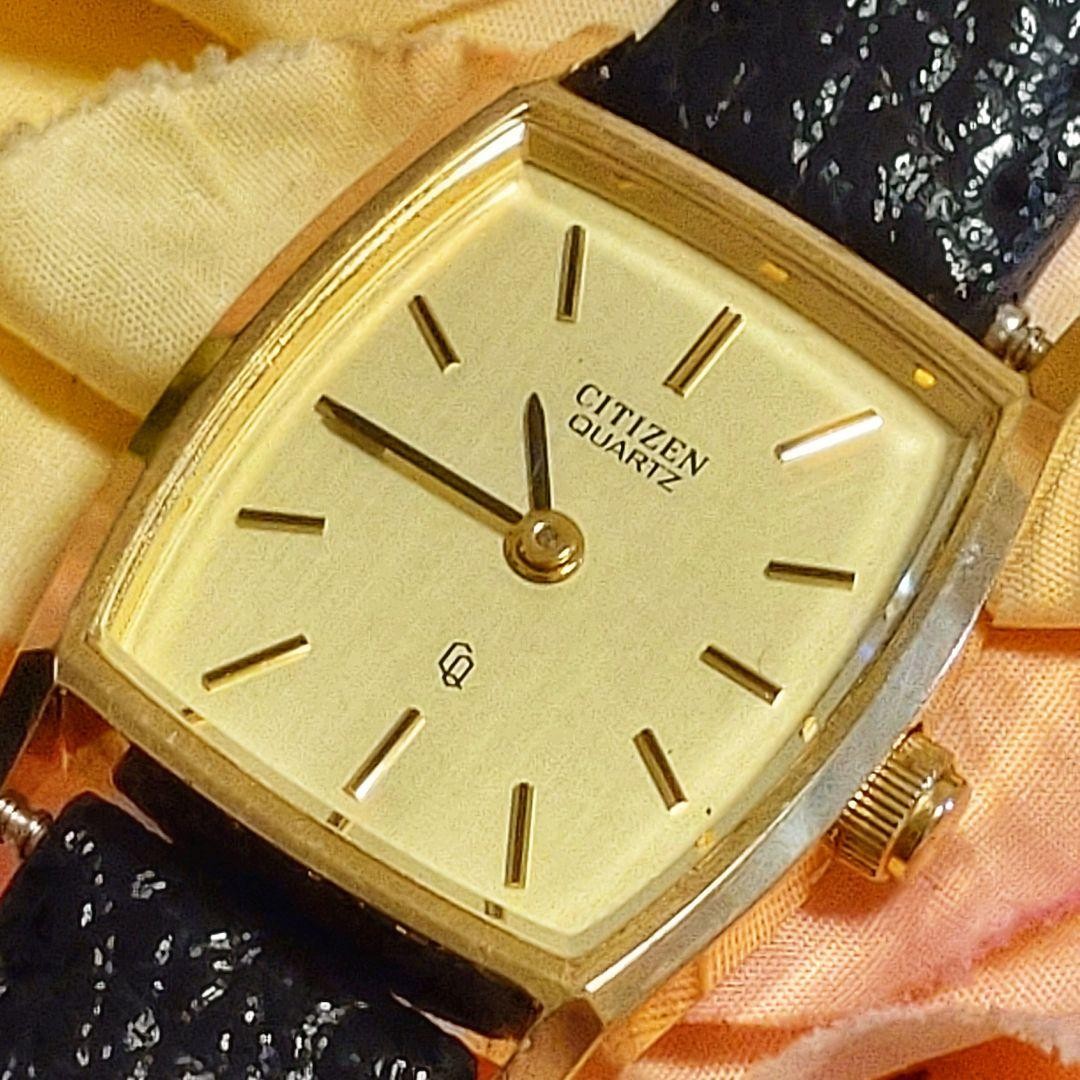 Working/ Battery Replacement Citizen Quartz Women's Watch Gold with Box