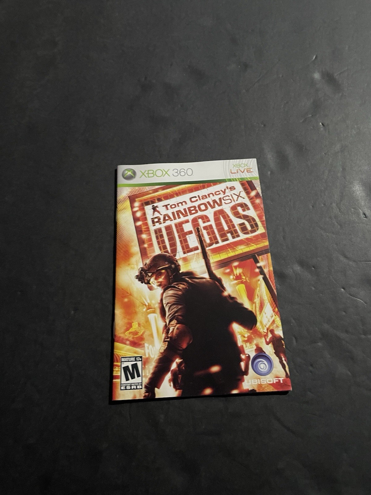rainbow 6 vegas xbox 360 Manual Only