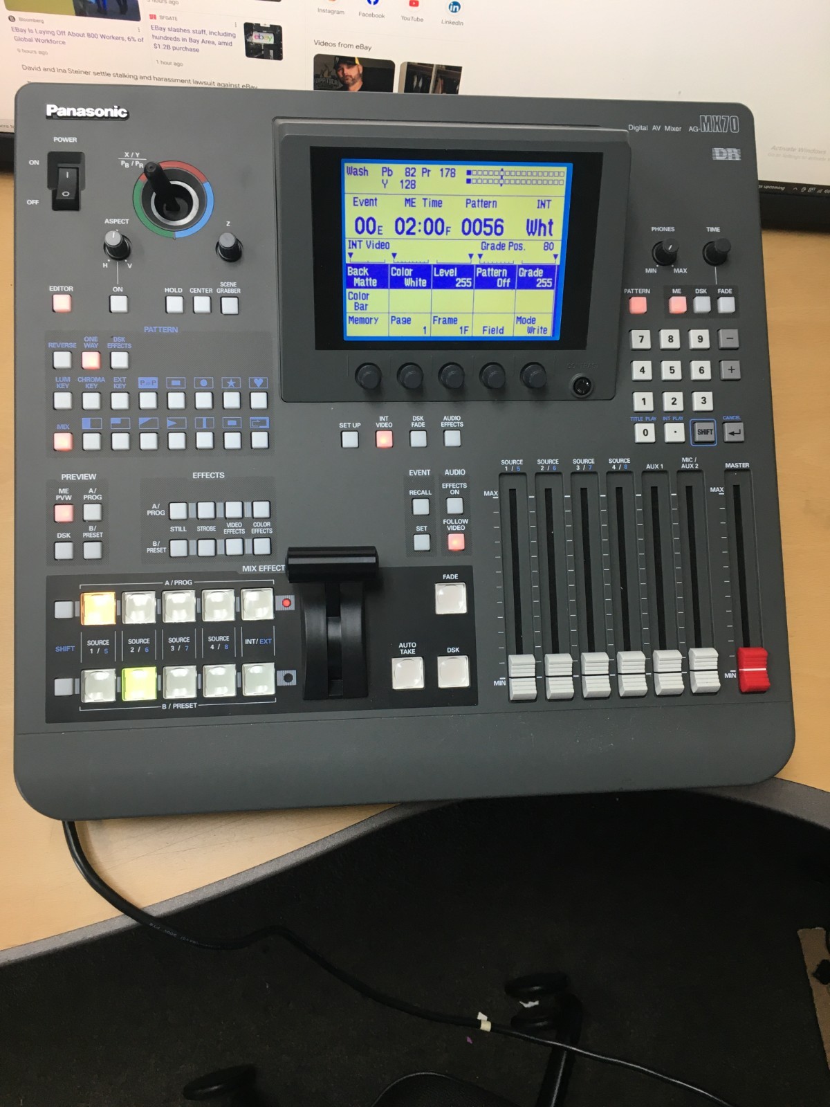 Panasonic AG-MX70P Digital AV Mixer / Video Switcher 