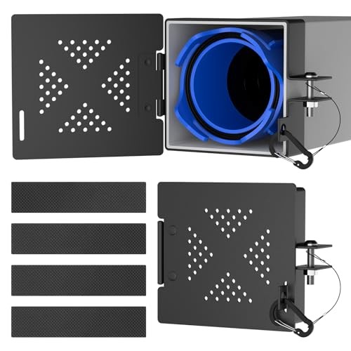  2 Pack Aluminum RV Bumper End Caps, Heavy-Duty 4-Inch Square Camper 2PCS