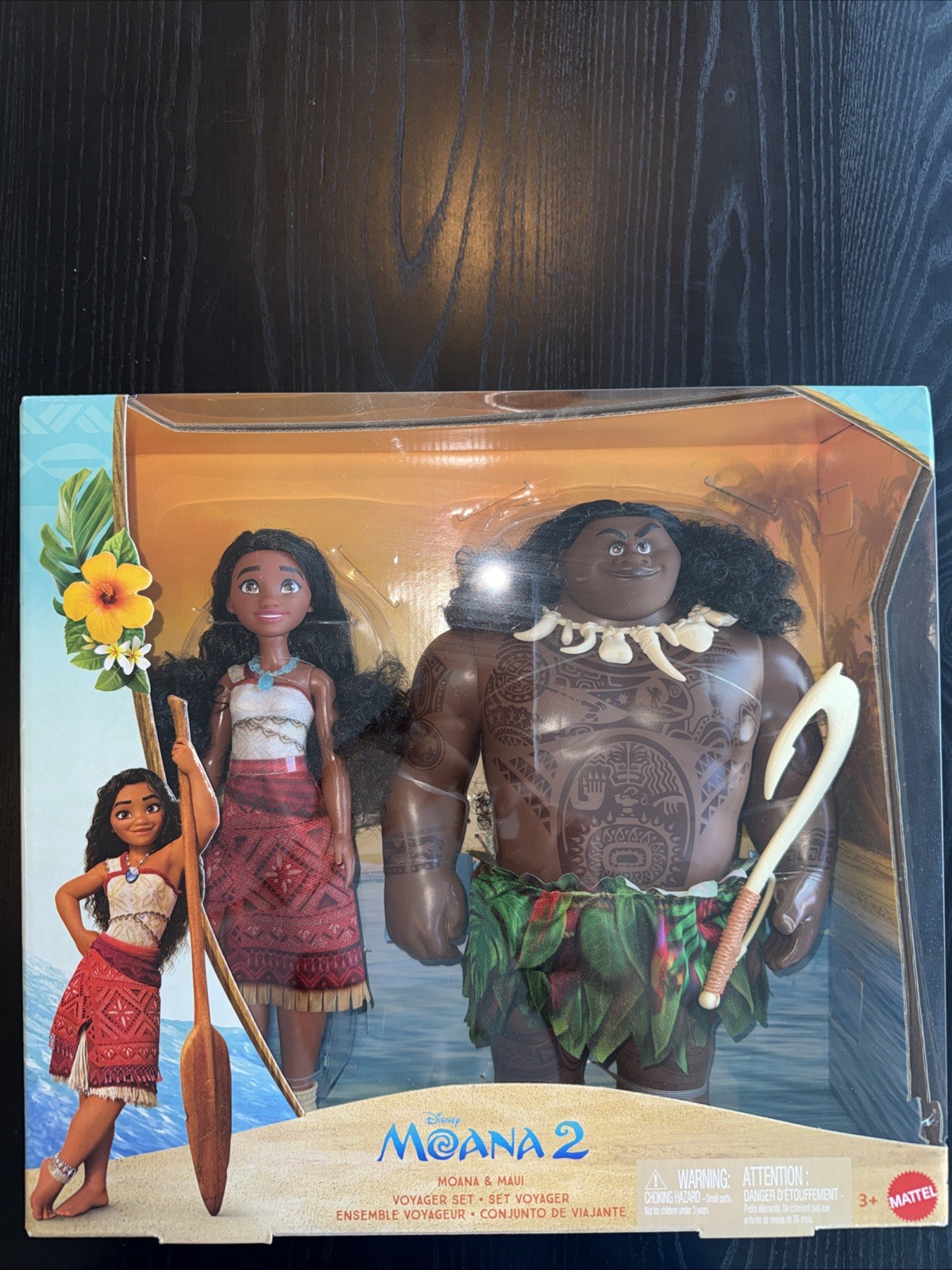Mattel - Disney Moana 2 Moana & Maui Voyager Fashion Doll Set [New Toy] Sealed