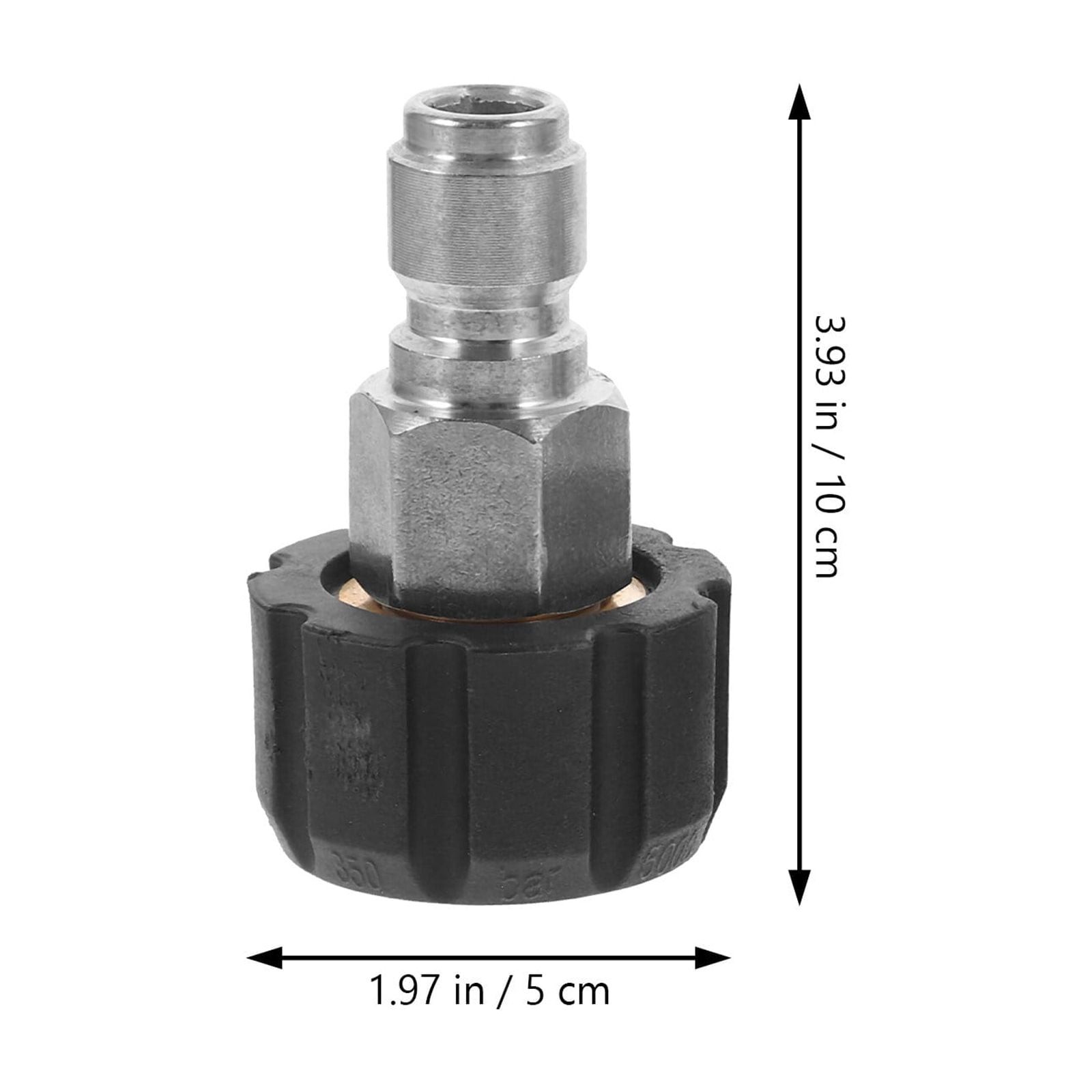 Asgyf 65SGLMS00NVQ Garden Hose Quick Connect Kit Brass Quick Release M22 Swivel
