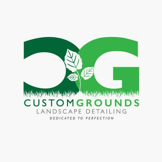 Logo Design | Custom | Landscaping | Lawn Care | Lawn Maintenance | Grass | Leaf