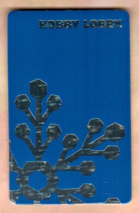 HOBBY LOBBY Silver Snowflake ( 2007 ) Gift Card ( $0 )