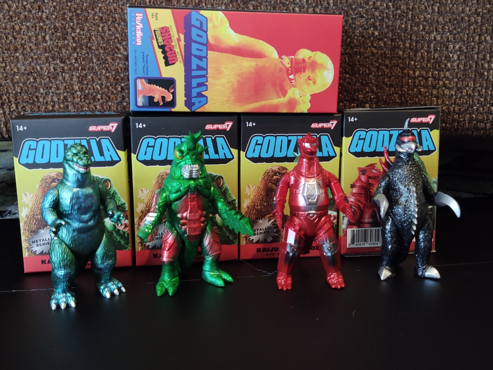 GODZILLA SUPER 7 METALLIC SERIES 1200º C meltdown Shogun lot of 5 Gigan Megalon