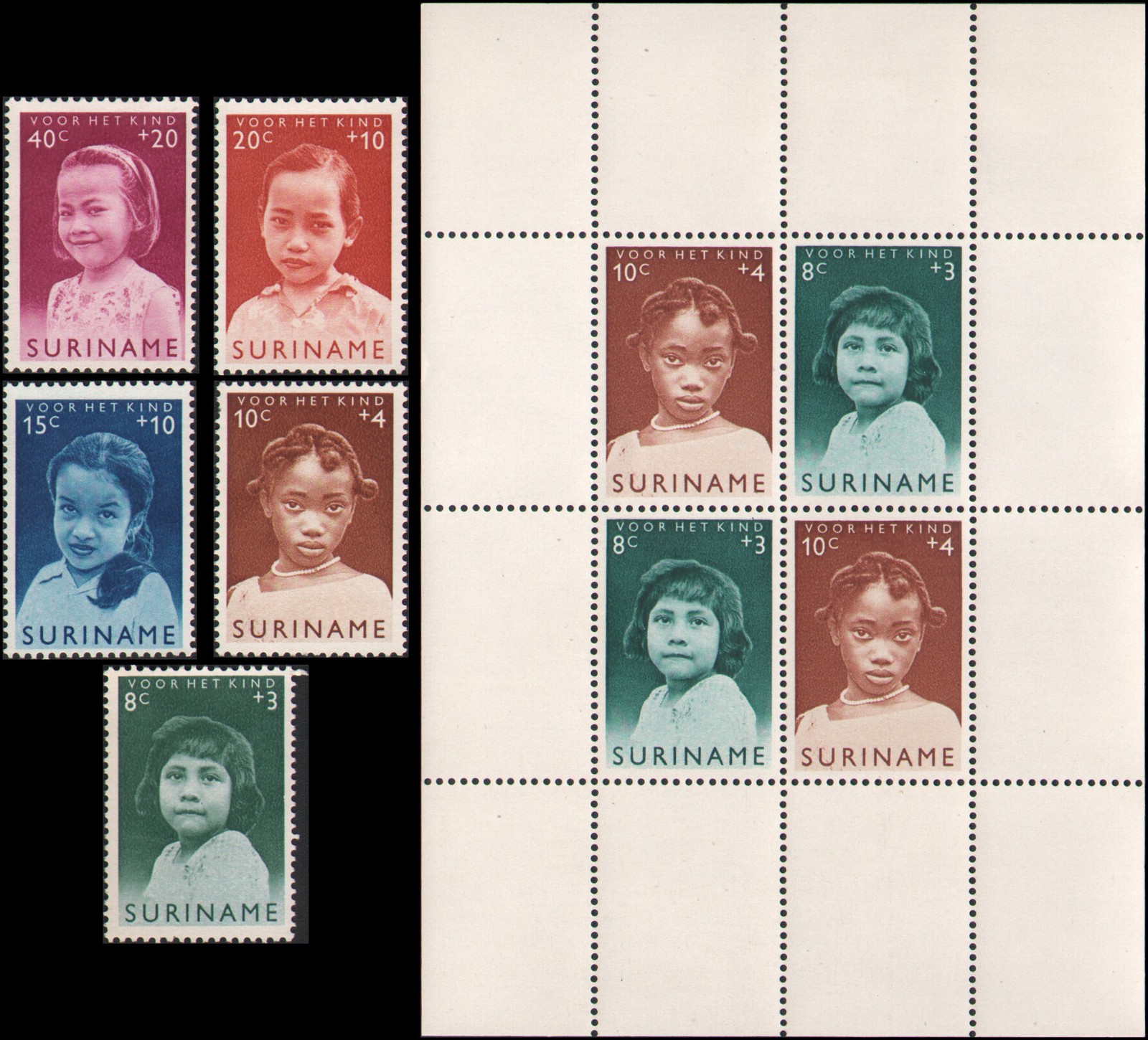 Surinam #B94-B98 set MH VF