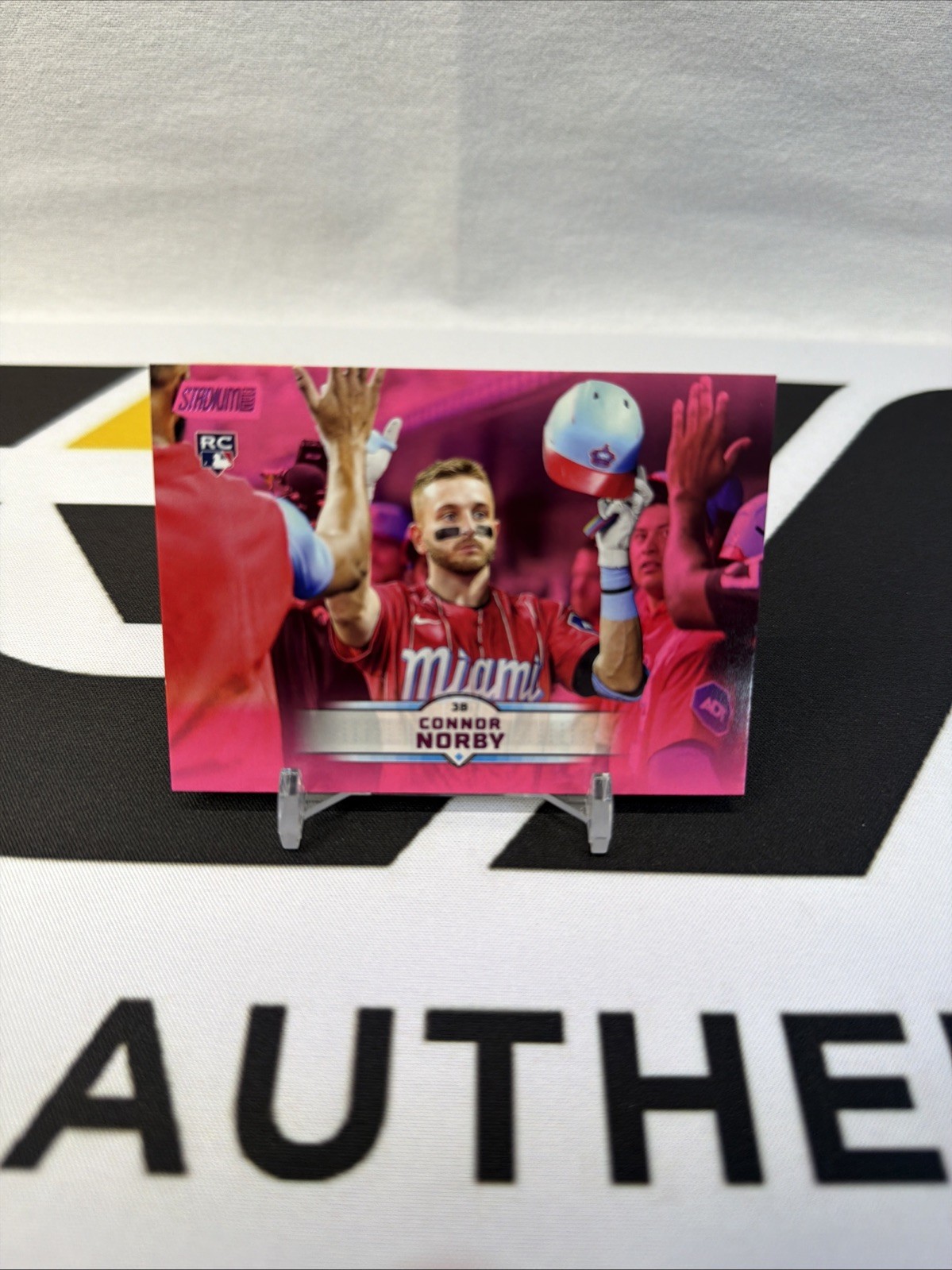 2025 Topps Stadium Club Pink Parallel 149 Connor Norby Miami Marlins RC