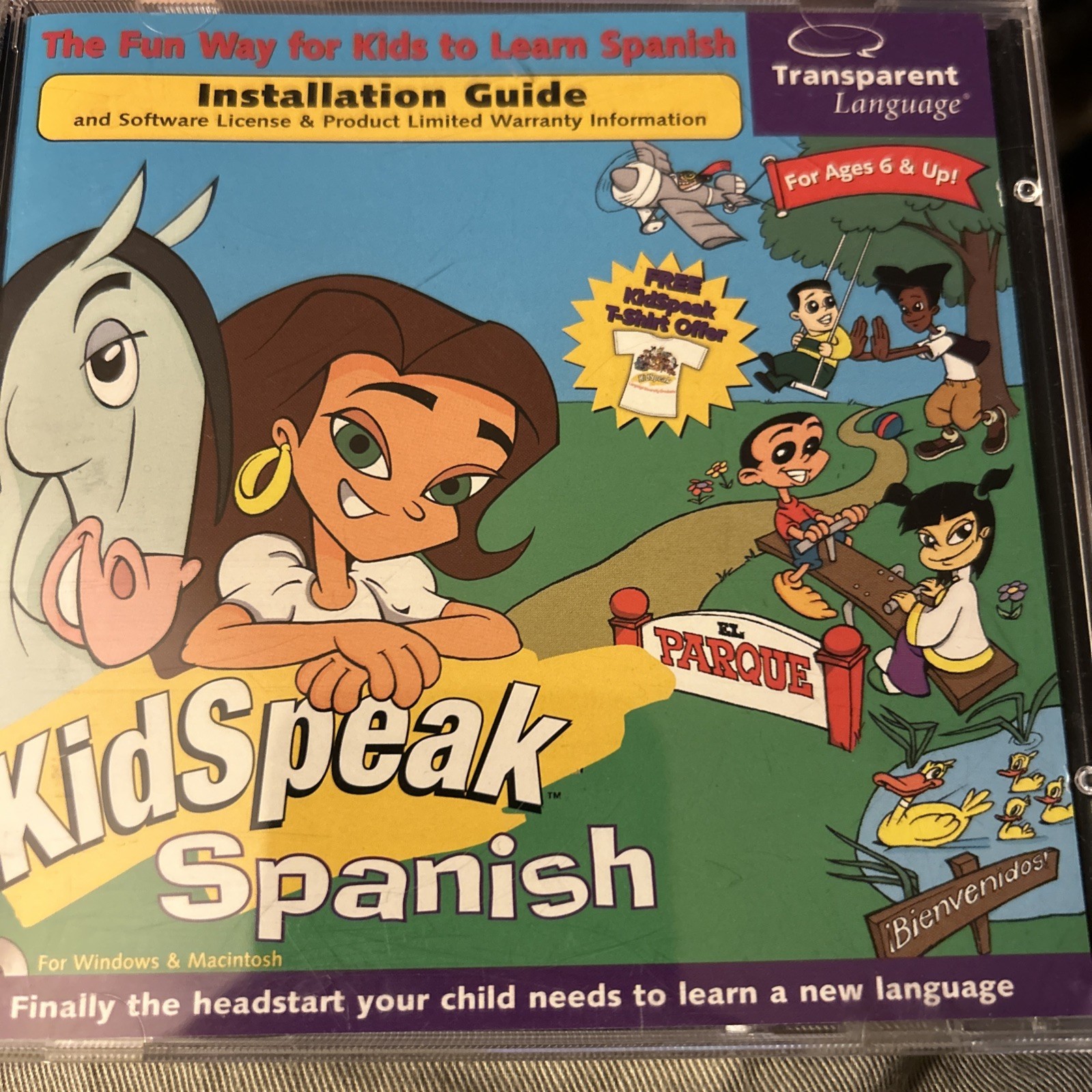 Scholastic Books Kidspeak Kids Speak Spanish CD Rom Age 6+ Educational Game  