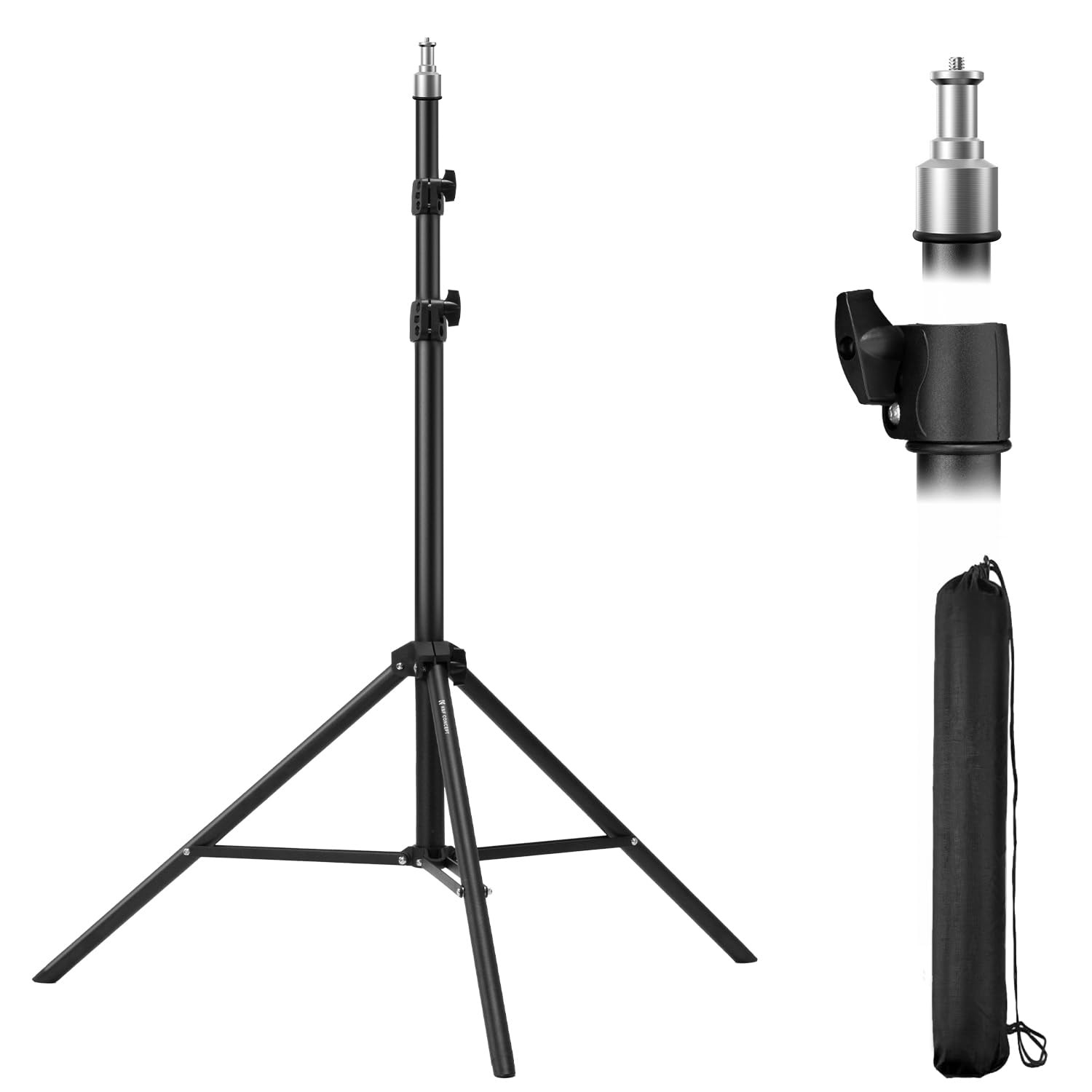 Light Stand for Photography, 7.5ft/2.3M Portable Extendable Photo Video Tripo...
