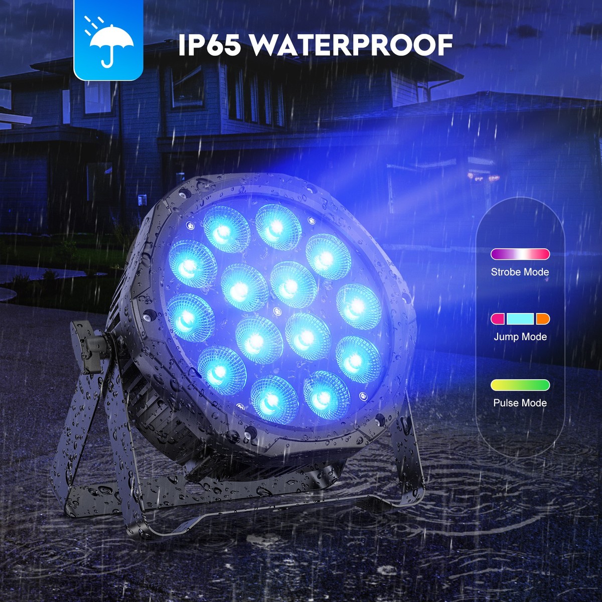 10x RGBW 14LED Par Light Waterproof IP65 210W Outdoor/Indoor Stage Wash Lighting