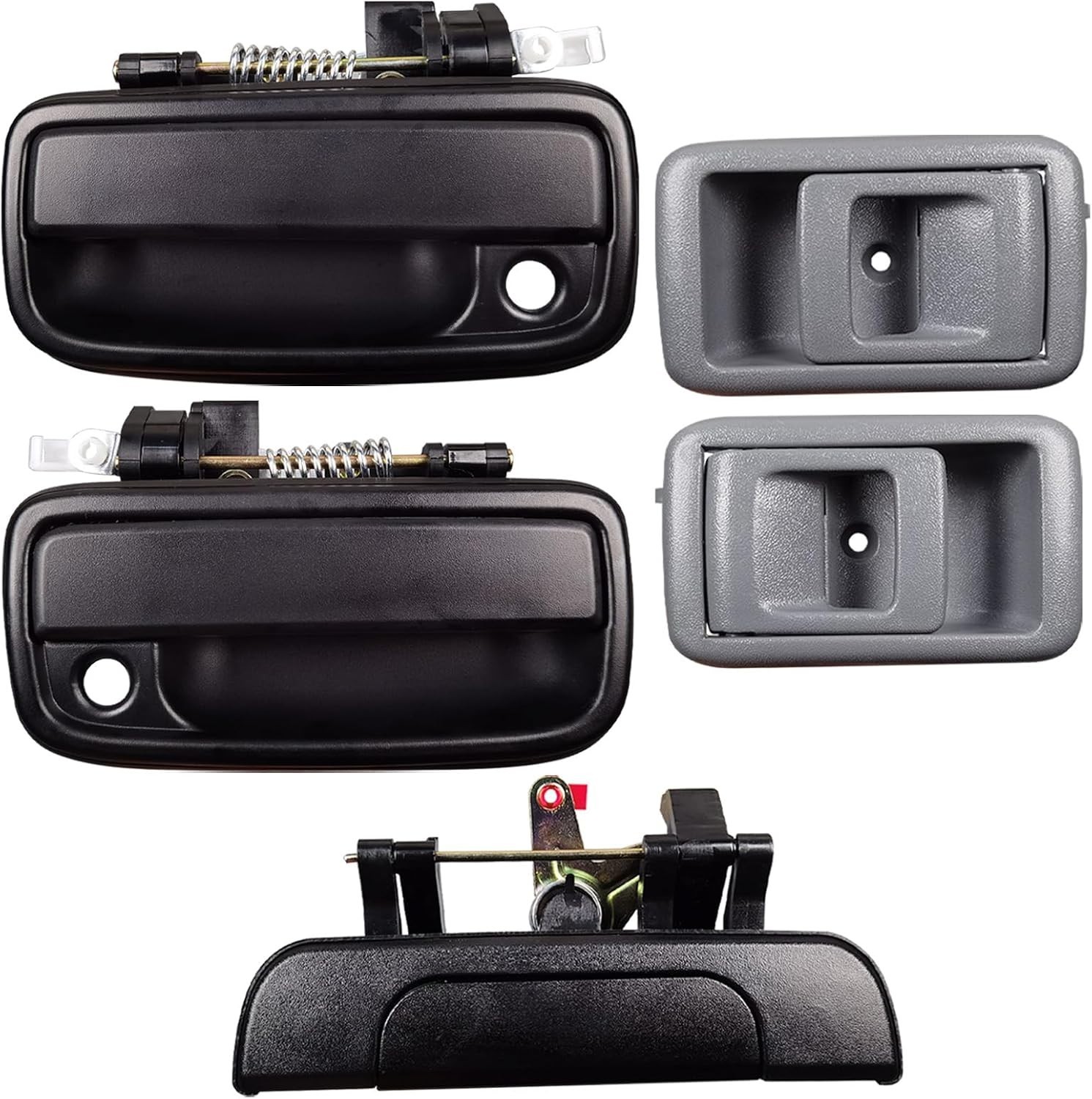 Exterior & Interior Door Handle Set Compatible with 2001-2004 Toyota Tacoma,Repl