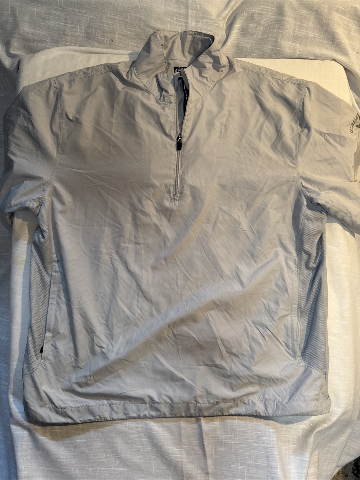 Callaway Golf Windshirt Men’s Large Weather Series Grey  Windbreaker Rain