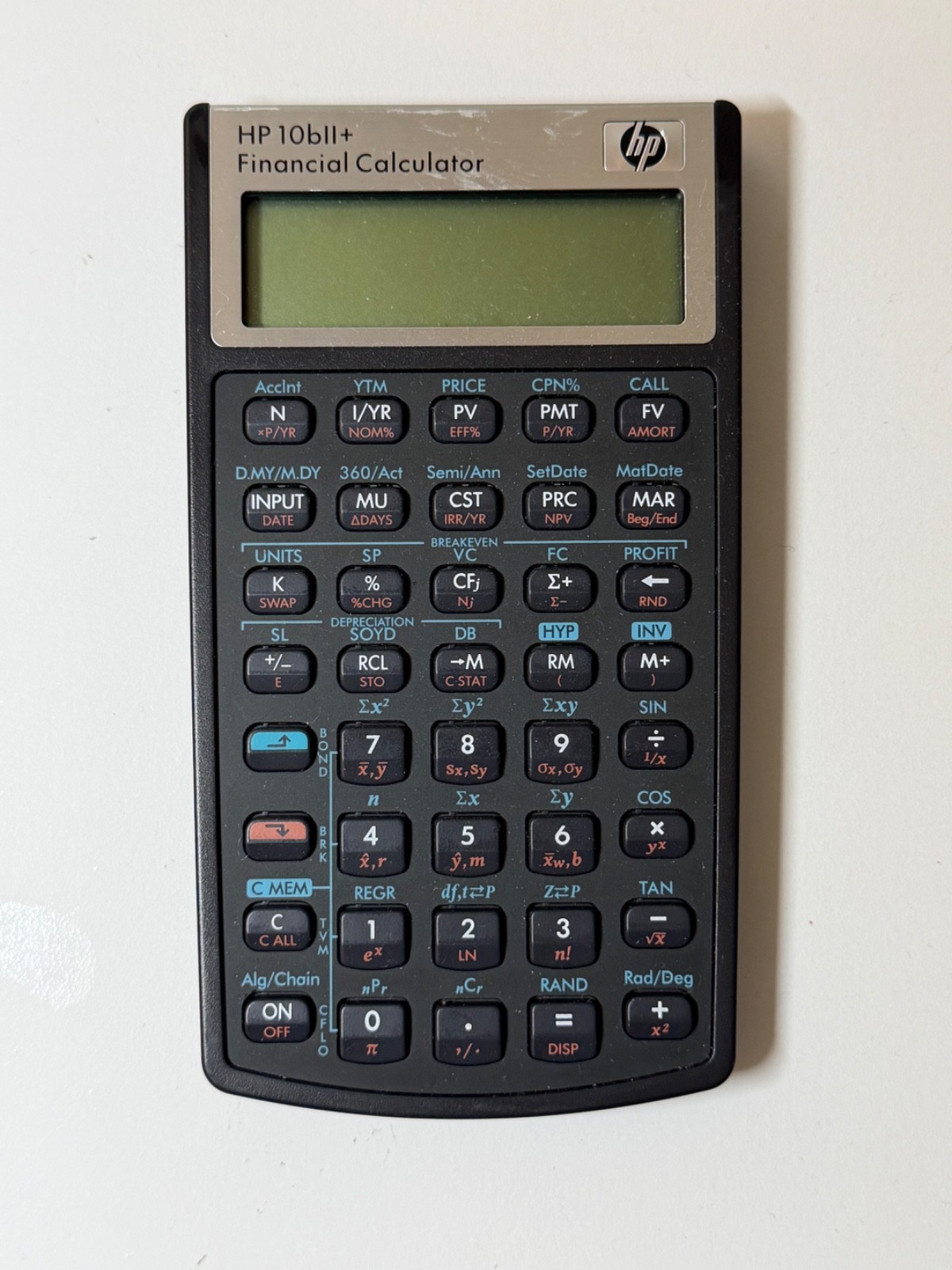 Hewlett Packard HP-10BII+ Plus Financial Calculator, Tested & Working HP