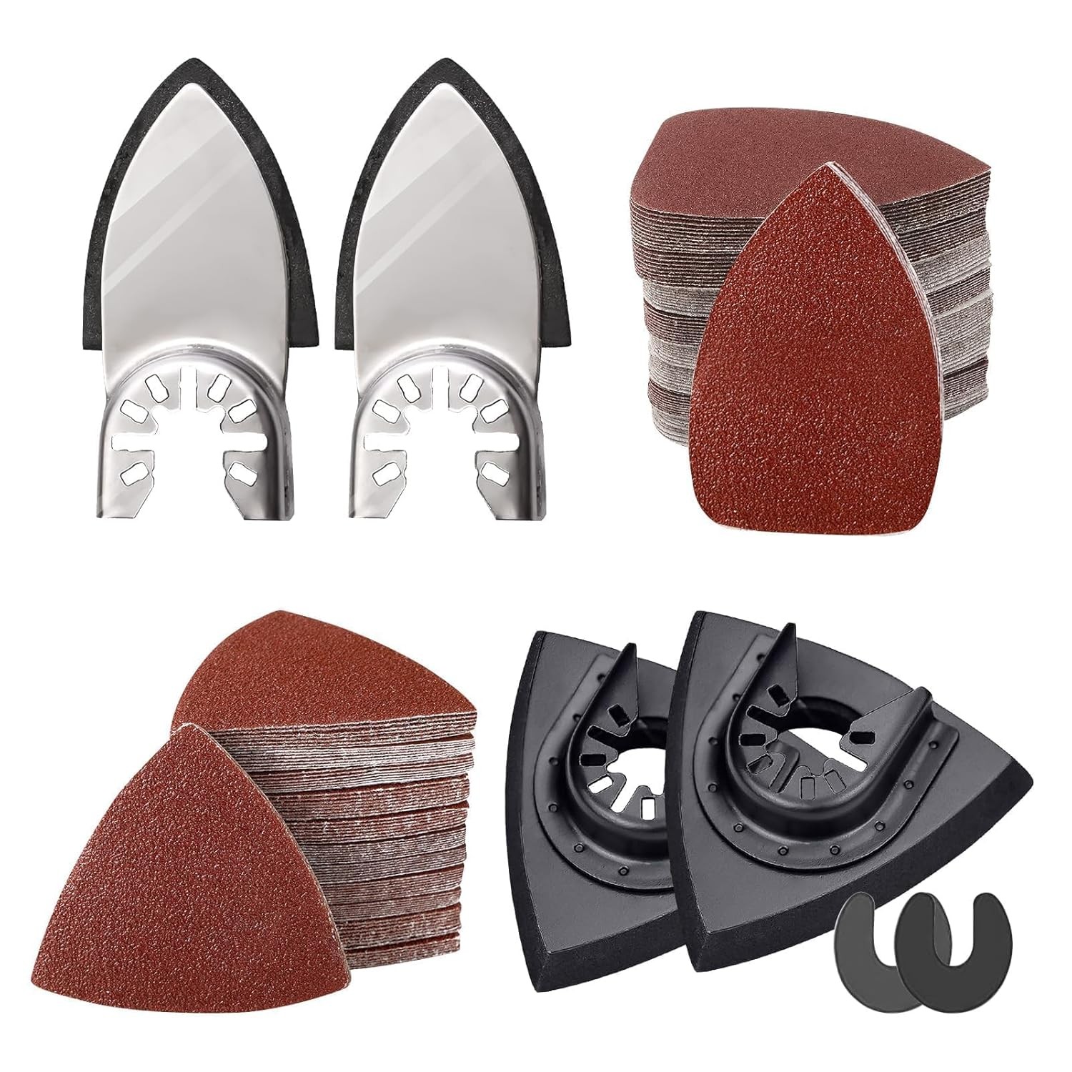 206-Piece Oscillating Tool Sanding Pad Kit for Wood and Plaster