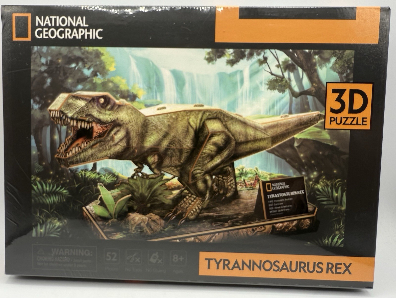 Puzzle 3D Tyrannosaurus Rex Dino National Geographic DS1051h Cubic 52 Pieces New