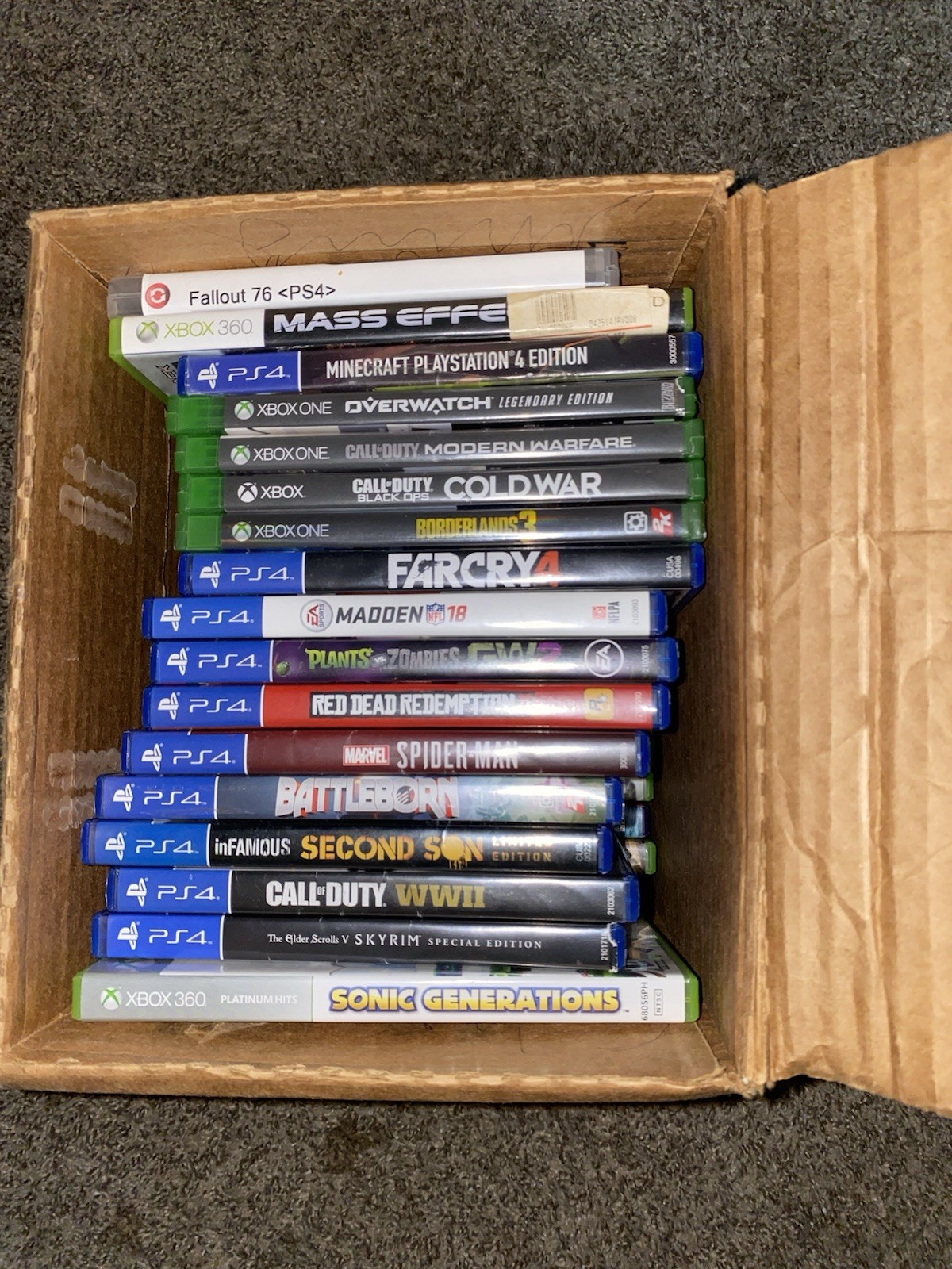 Microsoft Sony Xbox 360 PS4 Game Lot Marvel Star Wars Shooter RPG Action