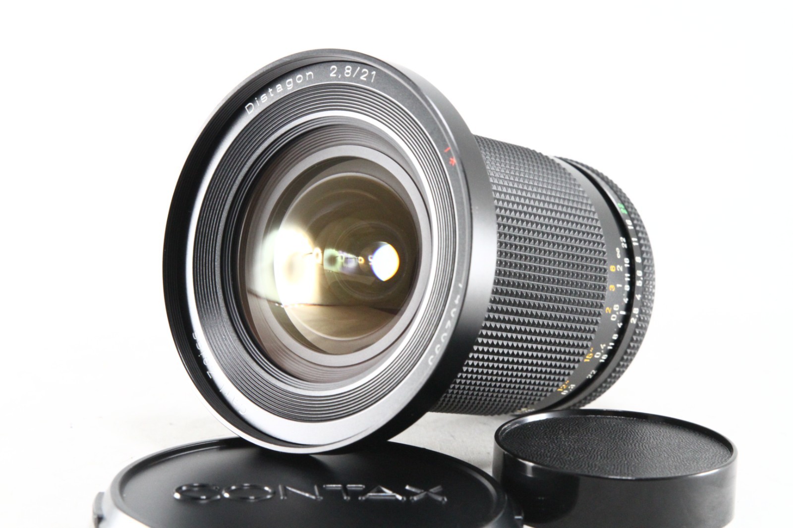 [App Mint EXC3+] CONTAX Carl Zeiss Distagon T* 21mm F2.8 MMJ w/Caps Japan 106790