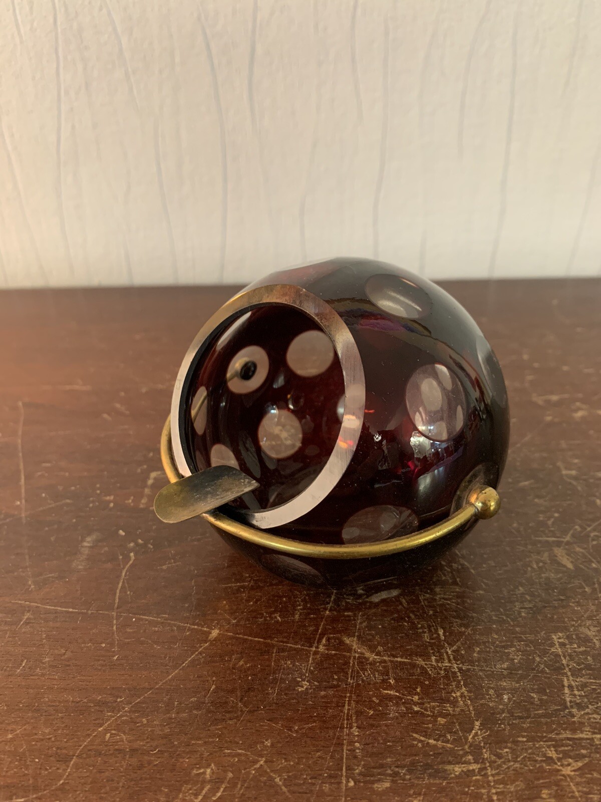 Bohemian Crystal Ashtray