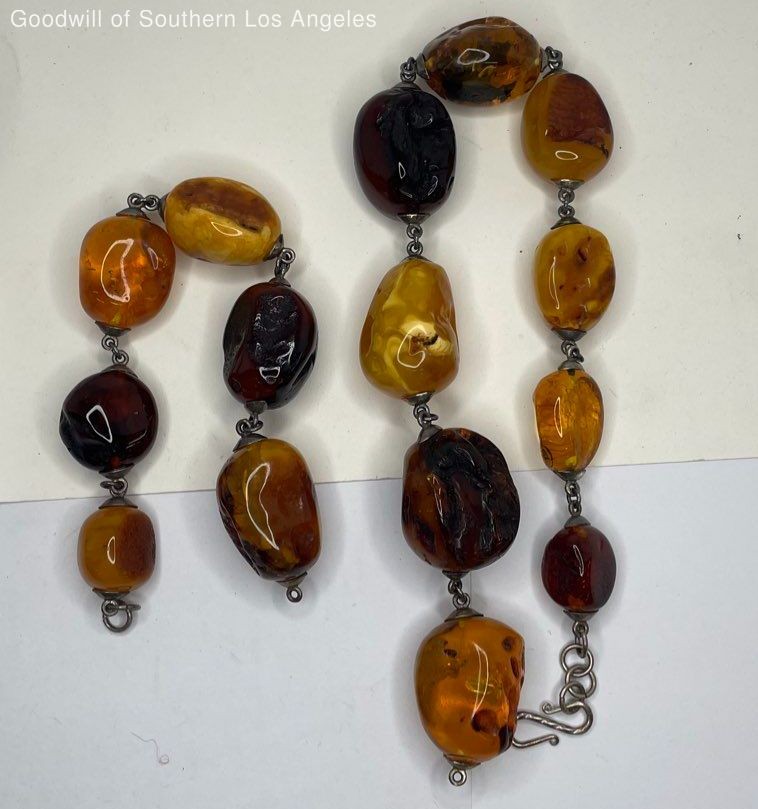 Amber Scrap Necklace  - 202.6g