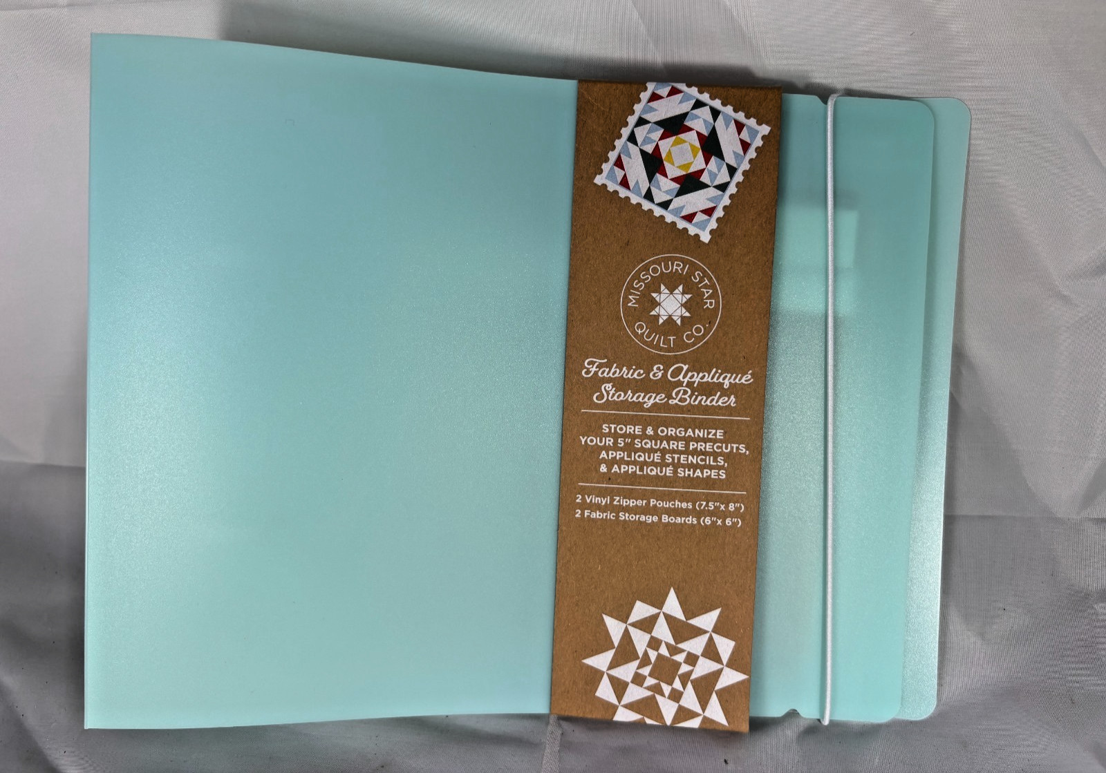 Missouri Star Quilt Co. Storage Binder Fabric Applique New