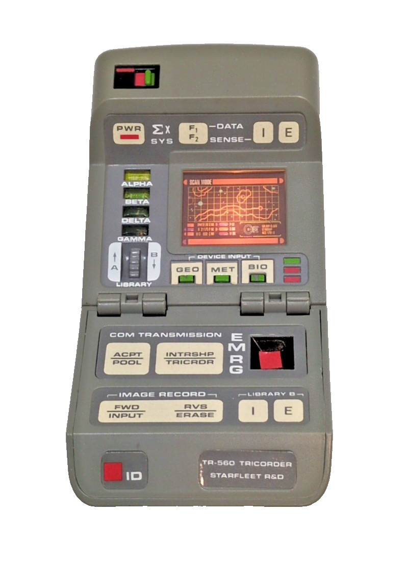 Star Trek Tricorder F-560 1993 Next Generation WORKS Space Toy                D8