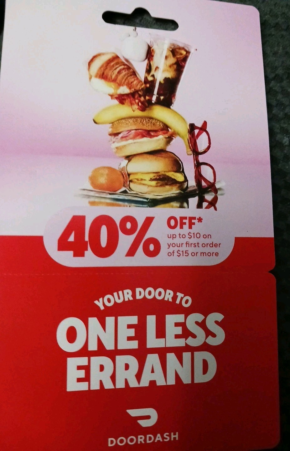40% Off Doordash up to $10 on a $15 or more First Order- New Coupon Exp 6/30/26