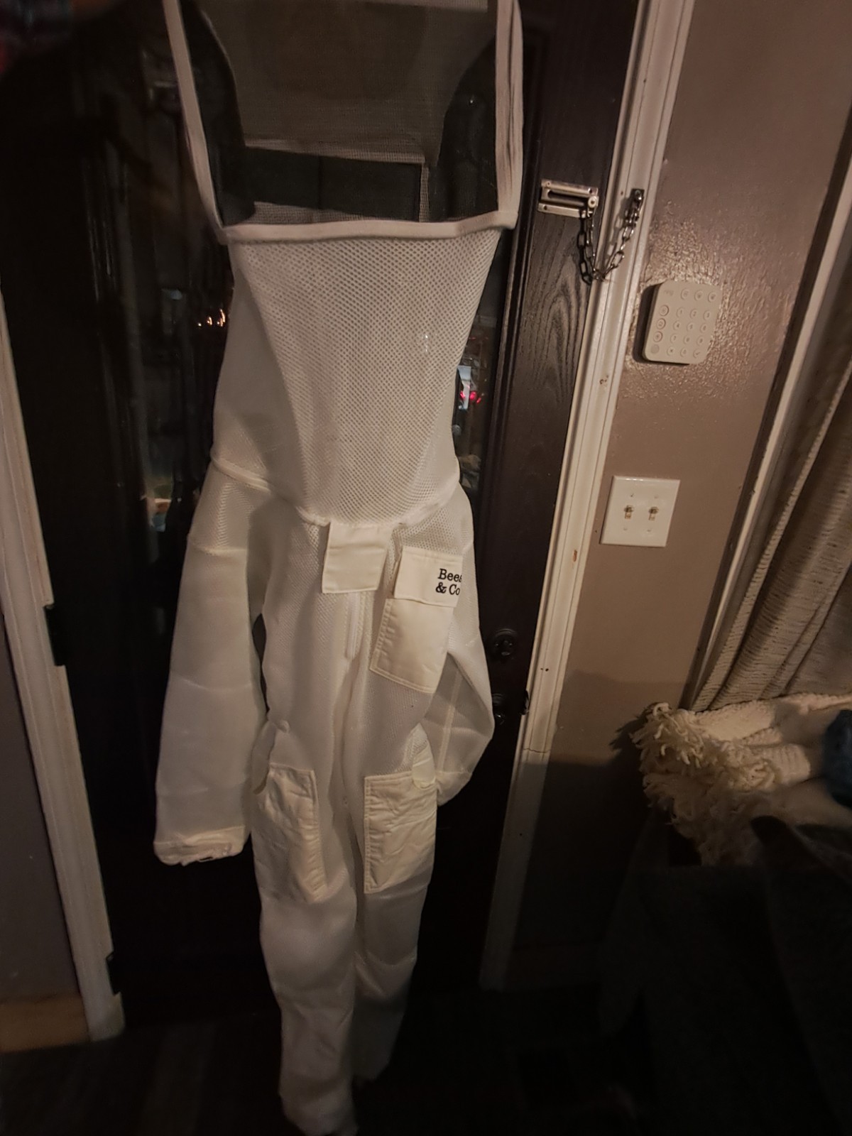 Bee & Co. White Beekeeping Suit with Mesh Hood and Veil Protective Gear