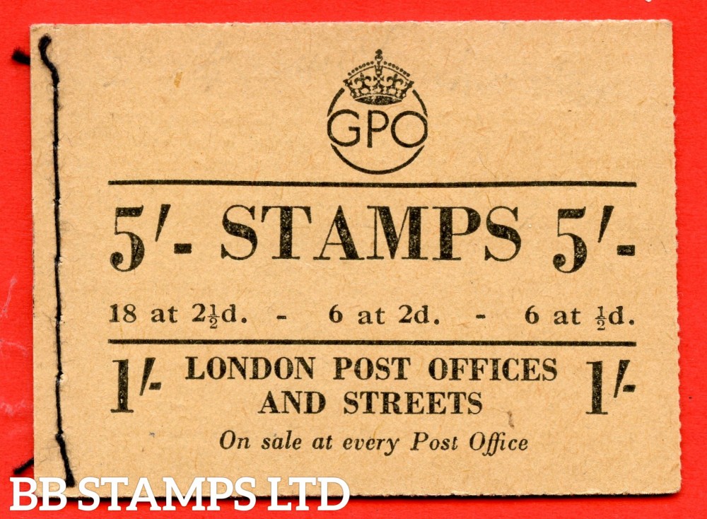 SG. BD28 (46). 5/- A very fine complete George VI Booklet containing stam B60882