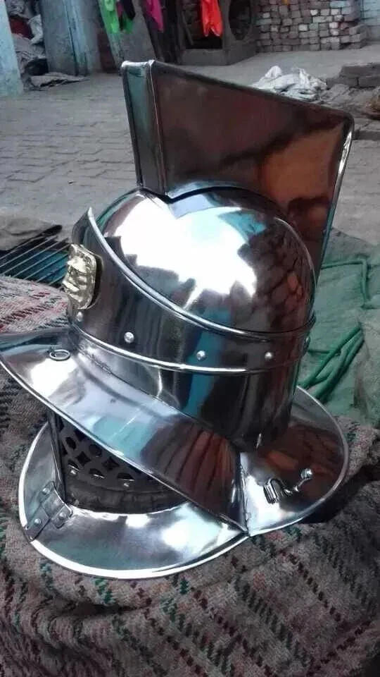 Greek Gladiator Helmet Medieval Knight Armor Halloween Costume