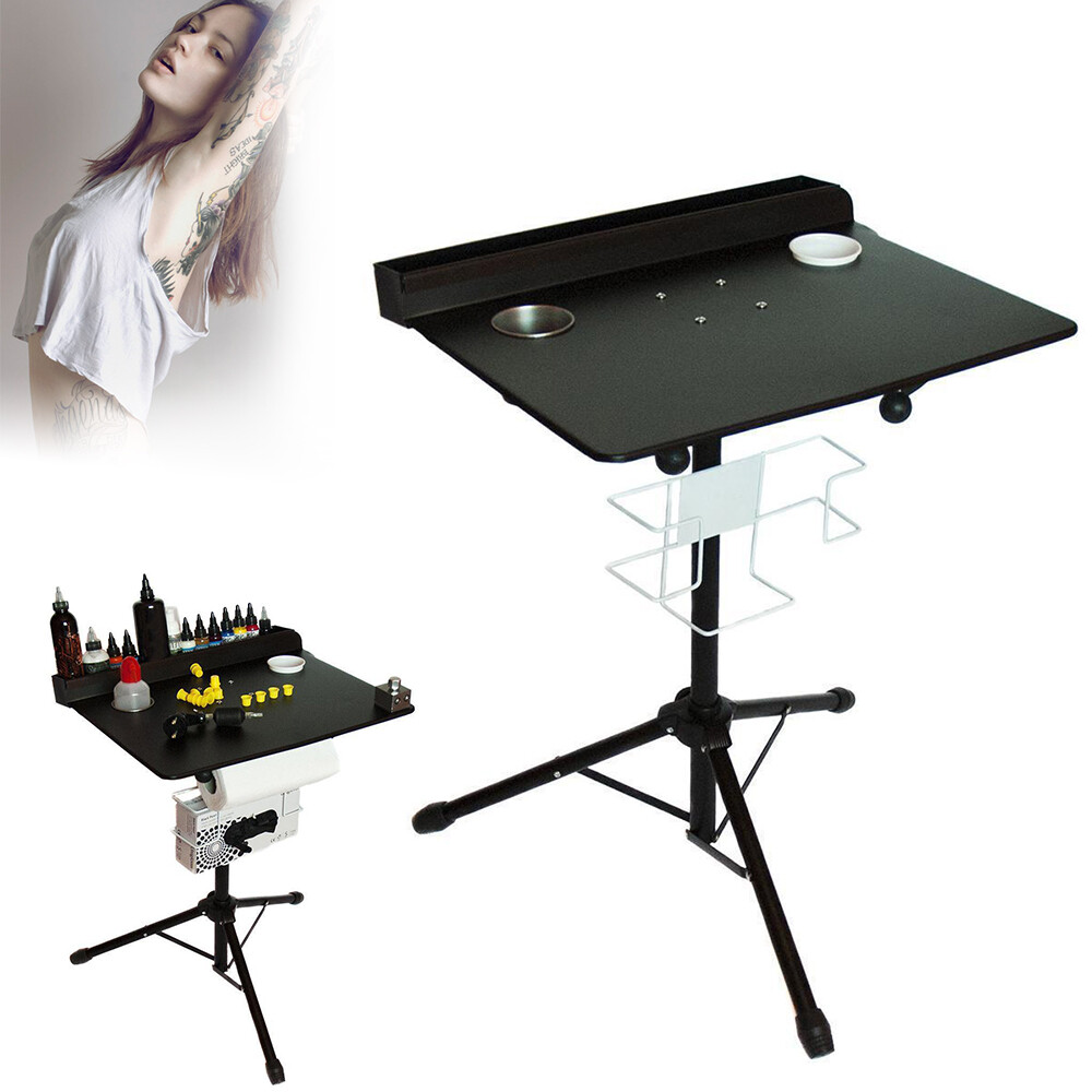 NEW Detachable Tattoo Mobile Work Station Stand Portable Adjustable Tattoo Desk