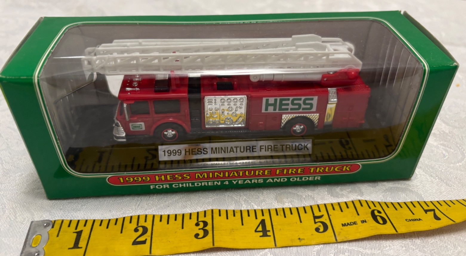 HESS 1999 Toy Miniature FIRE TRUCK Brand New in Original Box