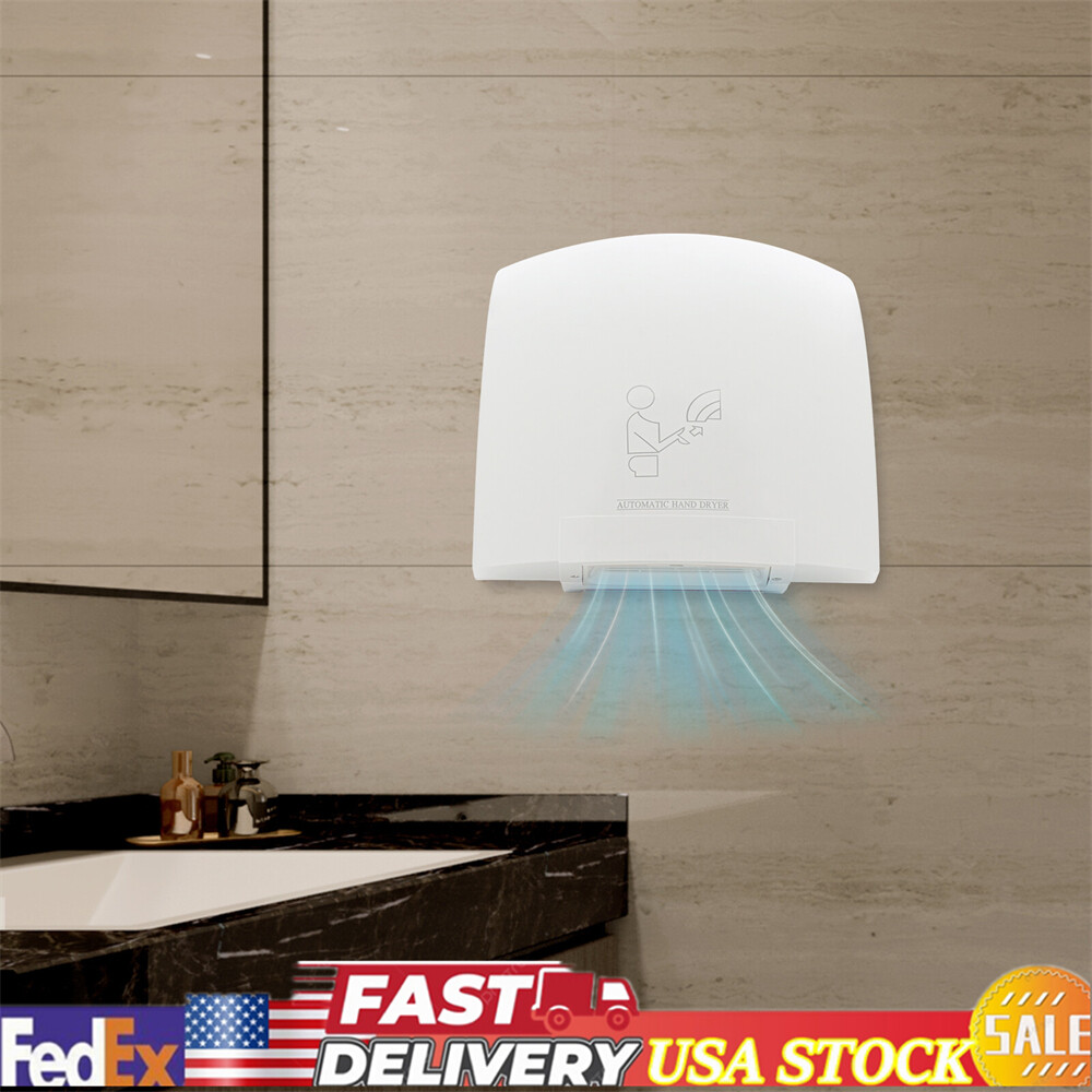 1200W Hand Dryer Commercial Electric Automatic Sensor Handy Bathroom Restroom