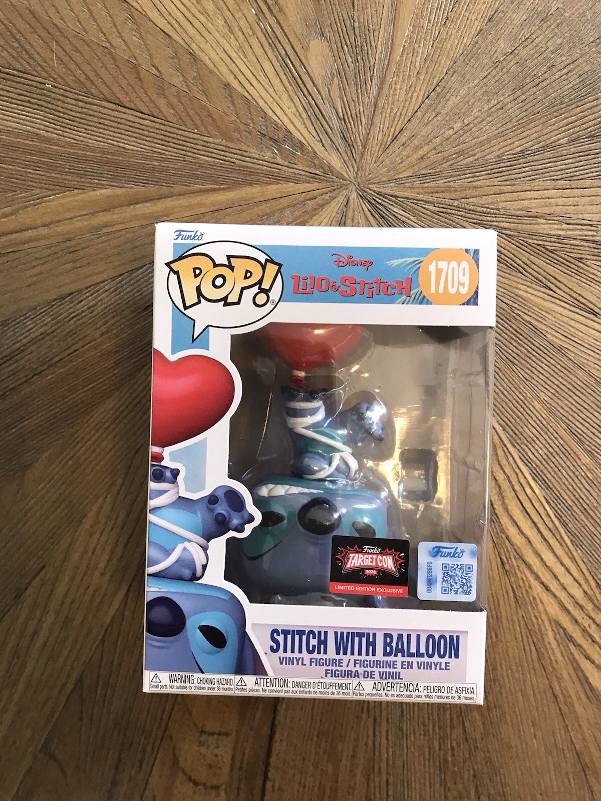 Funko Pop! Disney Stitch #1709 TargetCon Exclusive Heart Balloon Vinyl Figure