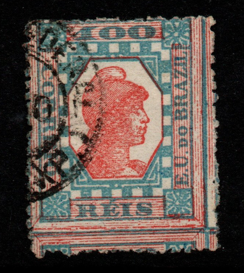 Brazil SC# 109 Used / Blue and Carmine - S42264