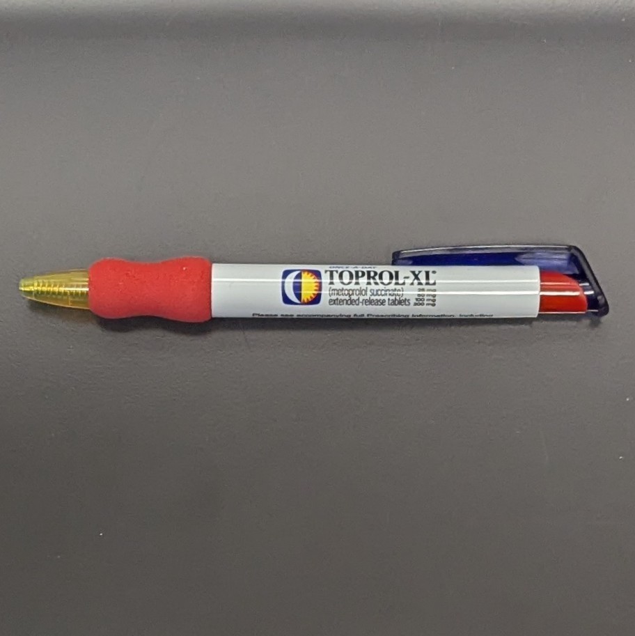 Drug Rep Pharmaceutical Promo TOPROL XL Advertising Pen