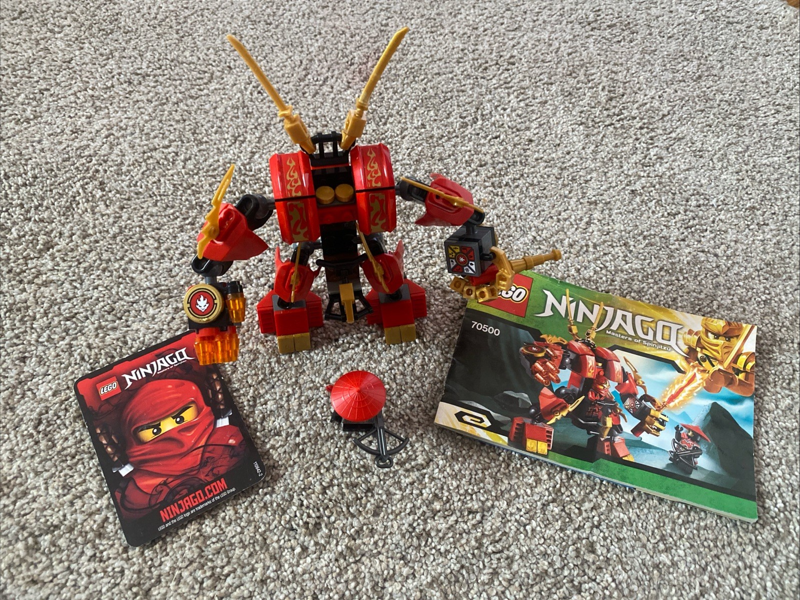 LEGO Ninjago 70500 Kai’s Fire Mech 99.5% Complete W/Instructions