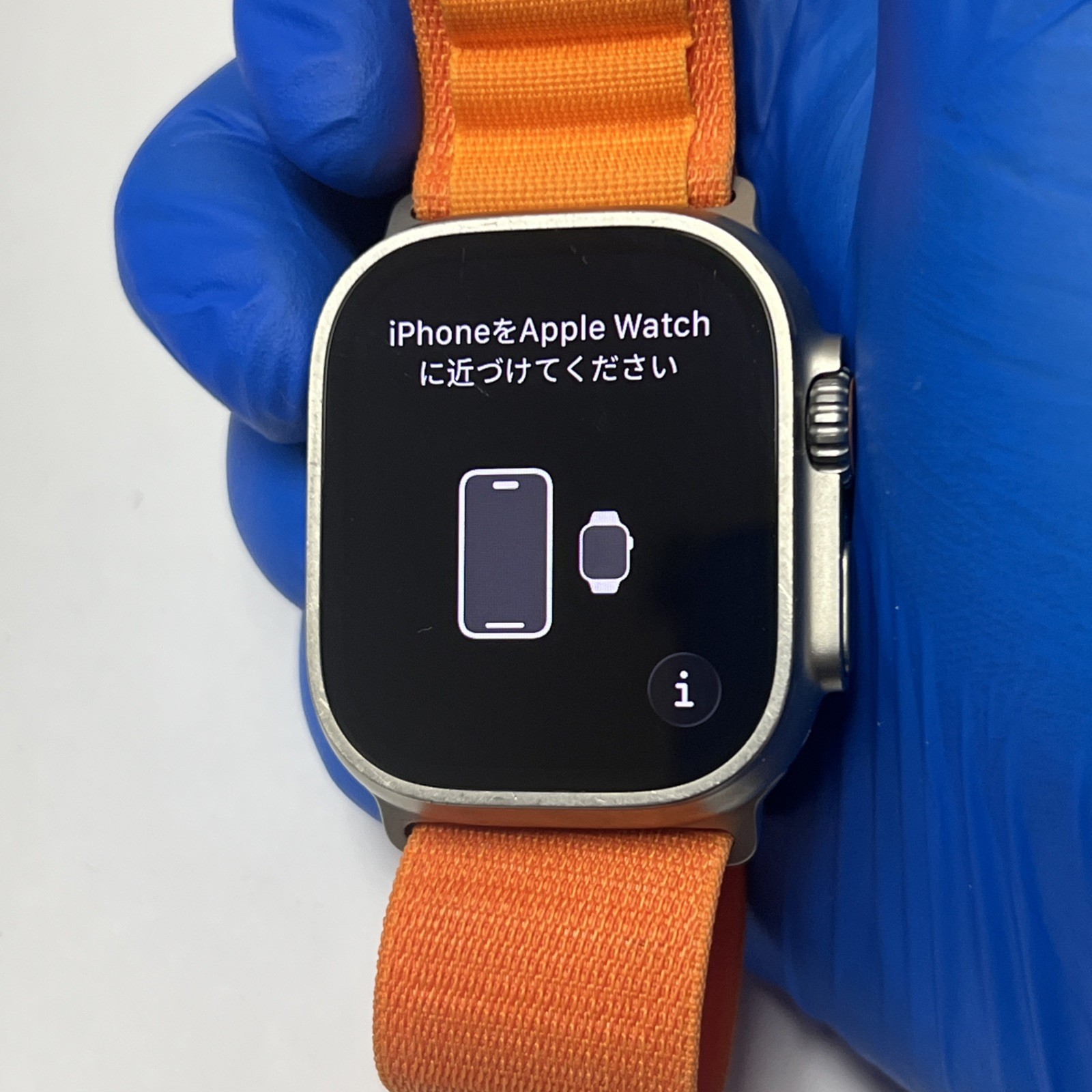 Apple Watch Ultra 49mm Titanium Case with Orange Alpine Loop GPS+LTE - Good