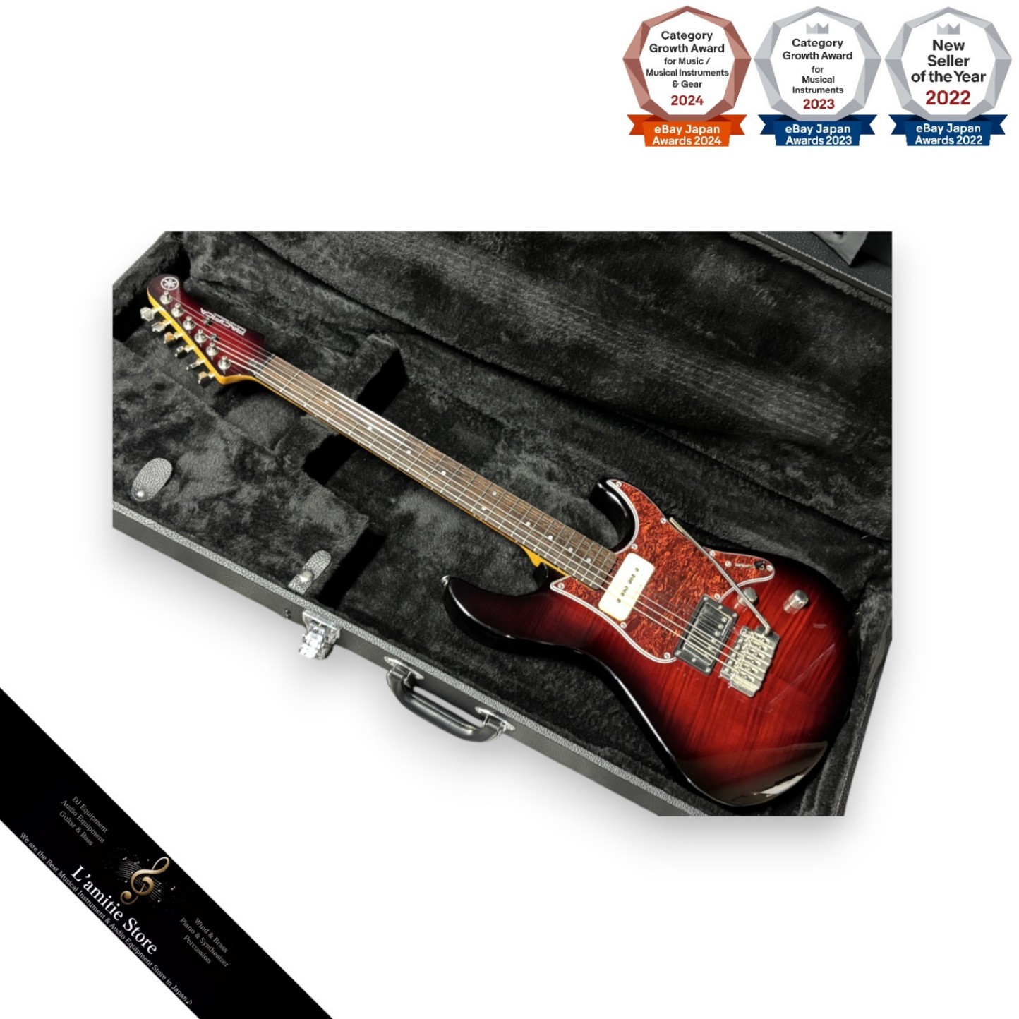 YAMAHA Pacifica 611VFM Electric Guitar Dark Red Burst Seymour Duncan Pickup