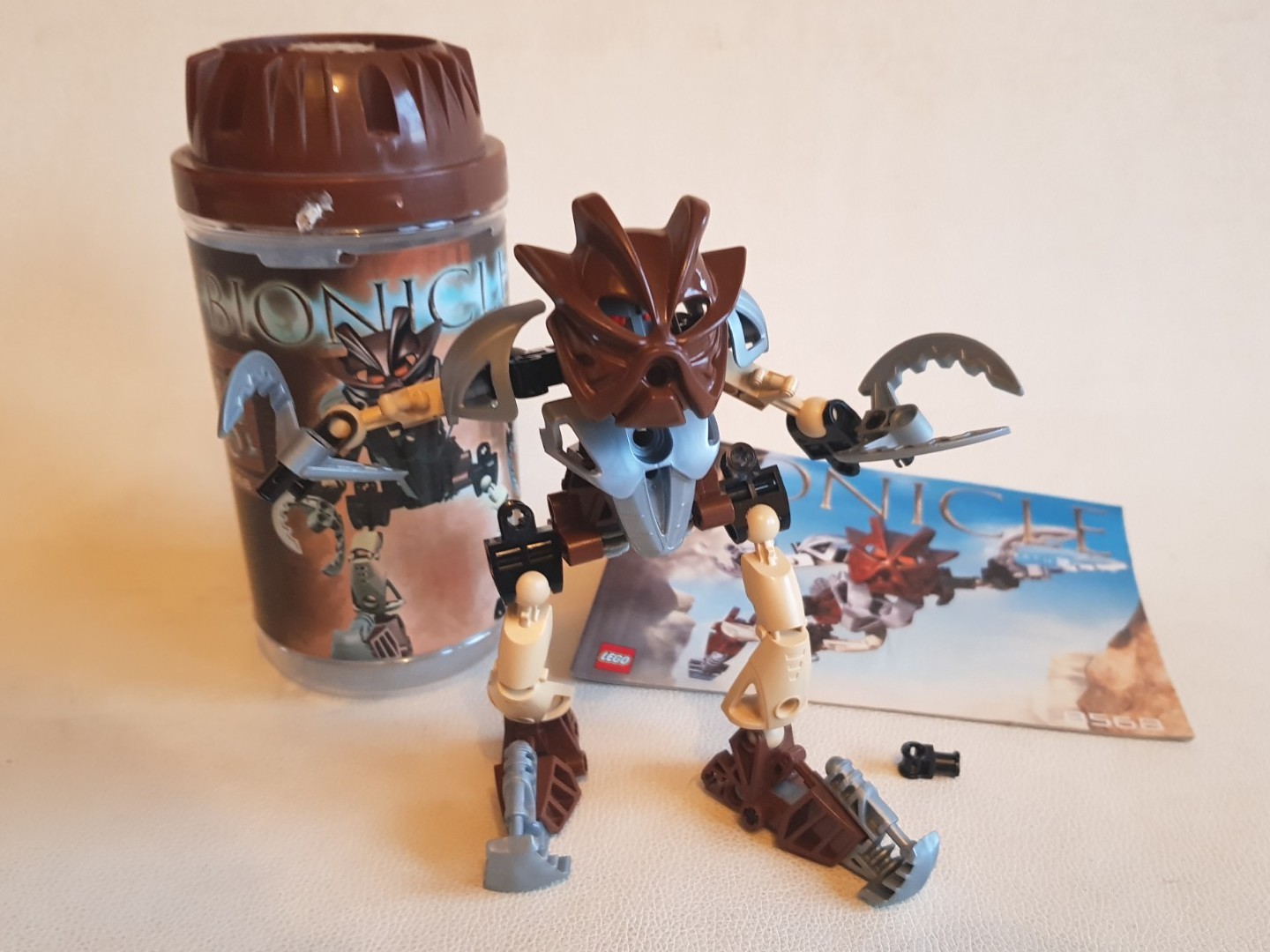 LEGO Bionicle 8568-1 Pohatu Nuva 100% Complete Toa Nuva 8568 Incl Container #2