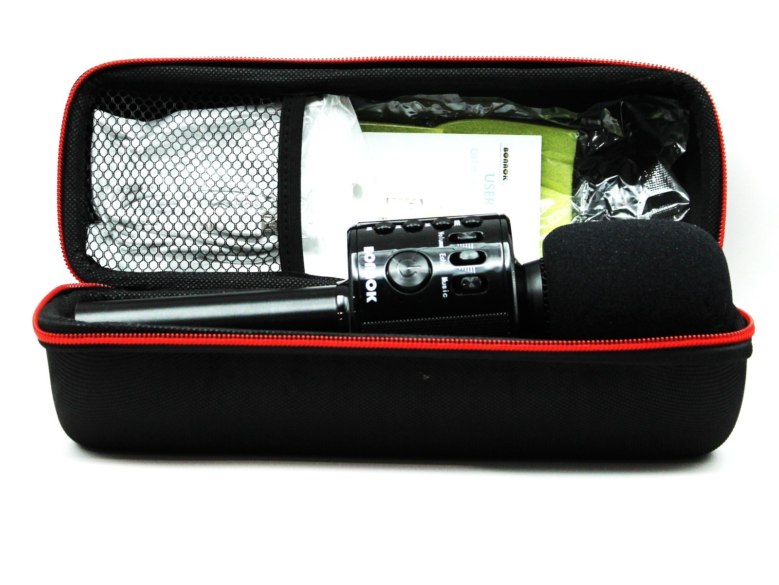BONAOK Wireless Bluetooth Karaoke Microphone with Case