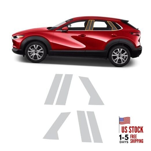 Precut Paint Protective Film for 2020-2025 Mazda CX30 8.5 Mil TPU B-Pillar 6Pcs