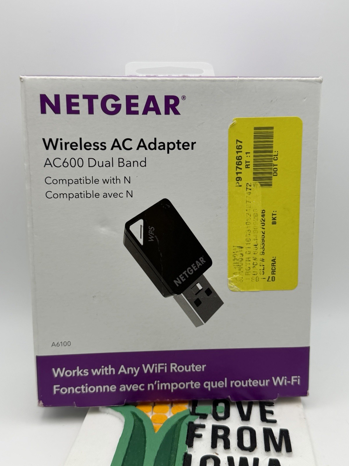 NEW IN BOX NETGEAR Wireless AC Adapter AC600 Dual Band