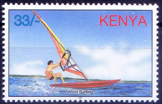 Kenya 1997 MNH, Wind Surfing, Sports, Ships & Boats [HS]
