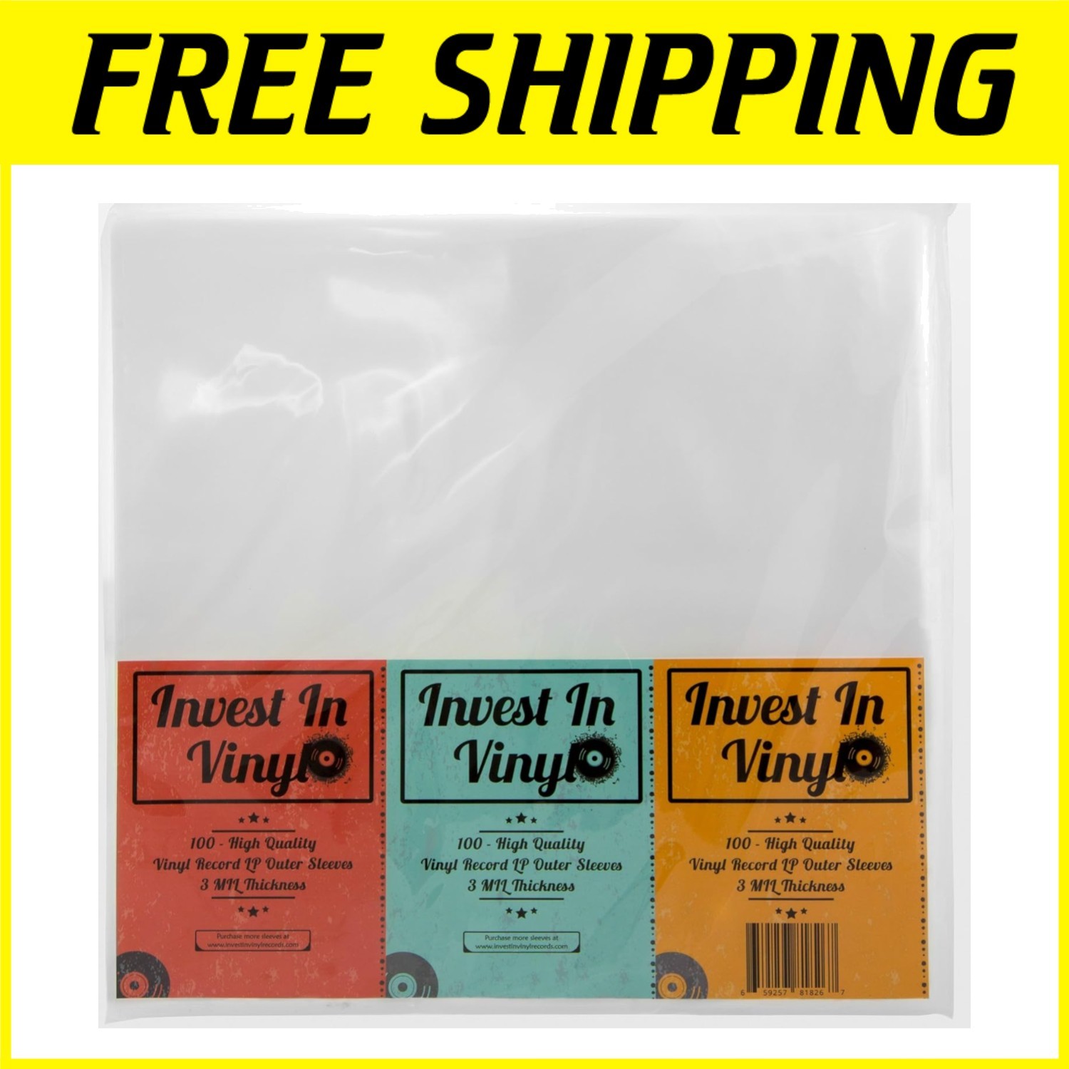 Vinyl Record Sleeves 12.5" Protective Covers