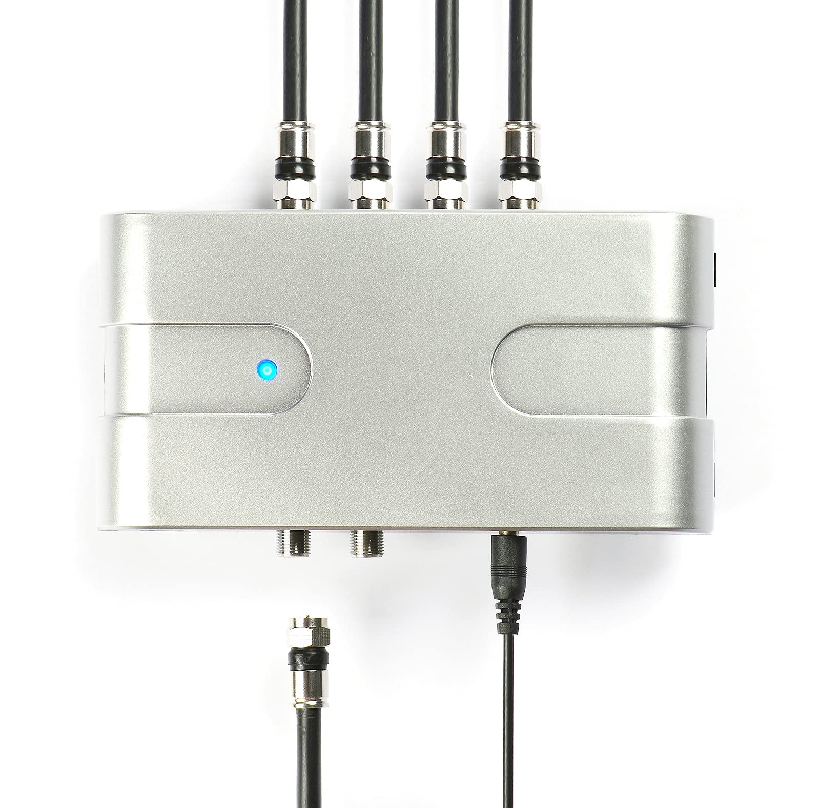 4 Way Amplified Splitter Clears Up Pixelated Low-Strength Channels Distribute...
