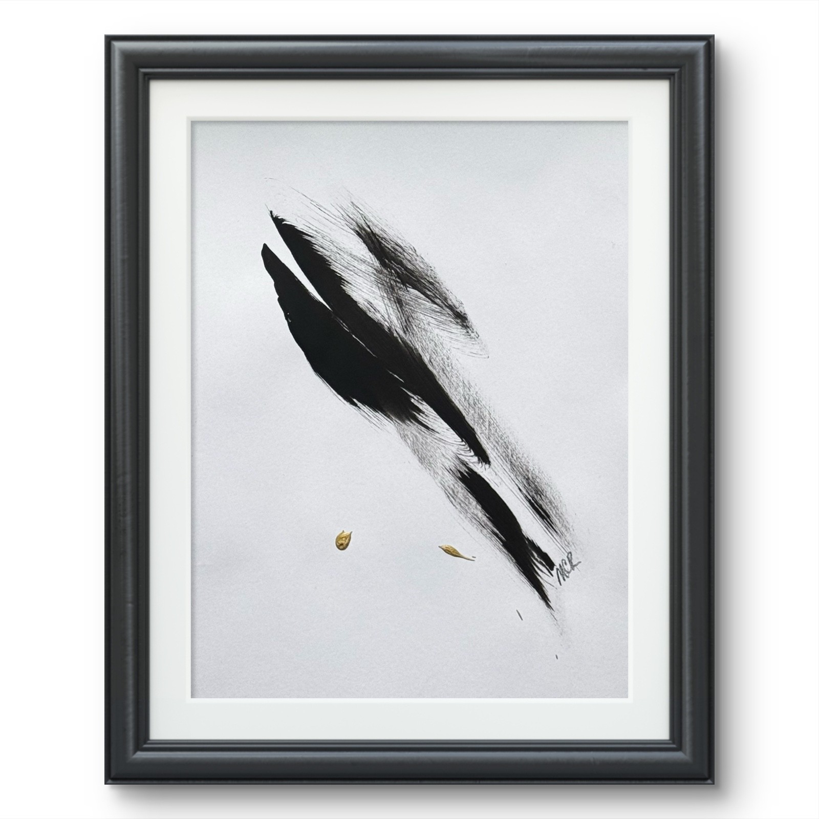 Original Signed Mixed Media Art Painting 9x12 Fine Abstract Art VERY HEAVY PAPER