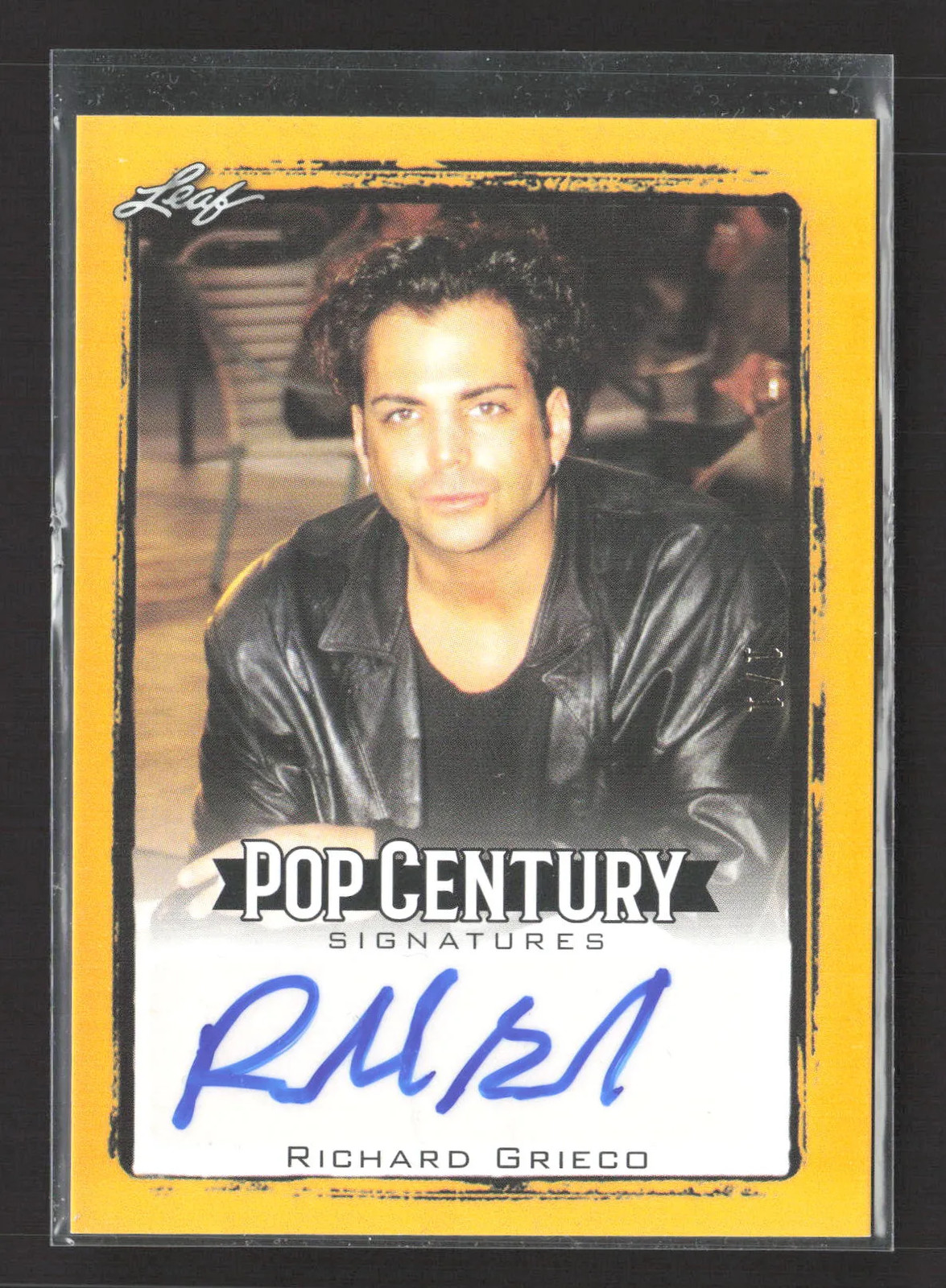 2017 Leaf Pop Century Signatures Richard Grieco Auto Gold 1/1 #BA-RG1